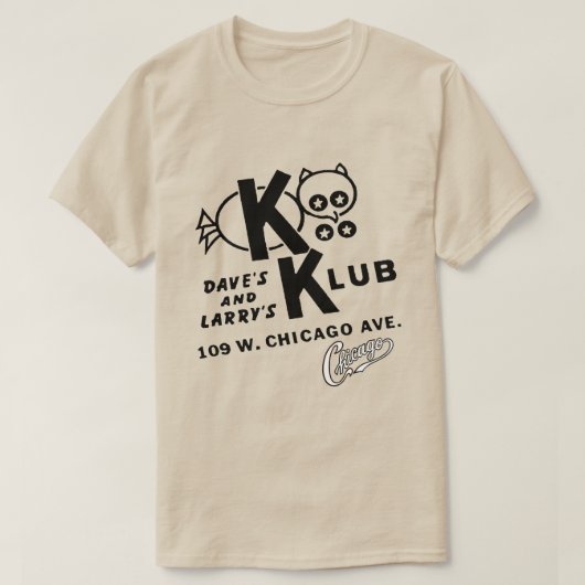KOO KLUB, Chicago, Illinois T-shirt (Design voorkant)