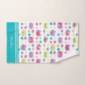 Koodepasta's met brillenglazen, Blauwgroen Bad Handdoek (Handdoek)