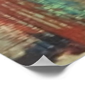 Kooi. Angst, frustratie, acrylkunst Tapestry Poster (Hoek)