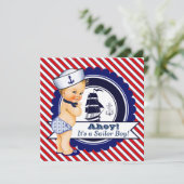 Kooi Nautisch Baby shower Kaart (Staand voorkant)