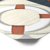 Kooi Nautisch Baby shower Poster (Hoek)