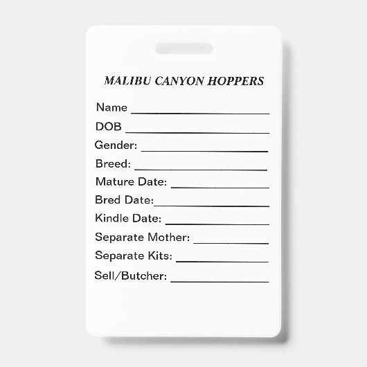 Kooi Tag Badge (Voorkant)