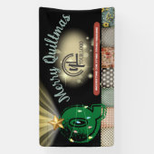 Kooicabine voor show met quilter quilter spandoek (Verticaal)