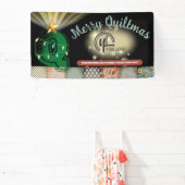 Kooicabine voor show met quilter quilter spandoek (Insitu)