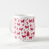 Kooikerhondje Christmas Design Koffiemok (Voorkant links)