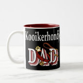 Kooikerhondje Dad Gifts Tweekleurige Koffiemok (Links)
