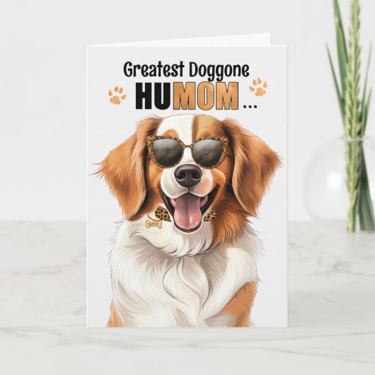 Kooikerhondje Hond Beste HuMOM Ooit Moederdag Feestdagen Kaart (Voorkant)