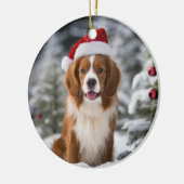 Kooikerhondje Hond Kerst Keepsake Keramisch Ornament (Links)