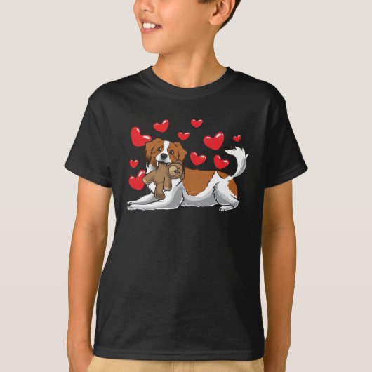 Kooikerhondje met opgezette dieren t-shirt (Voorkant)