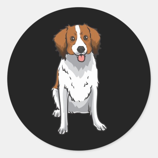Kooikerhondje Ronde Sticker (Voorkant)