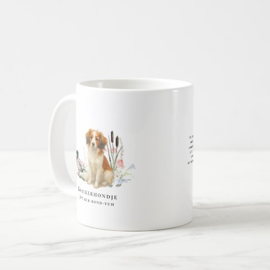 Kooikerhondje Waterverf Dog Koffiemok (Voorkant links)
