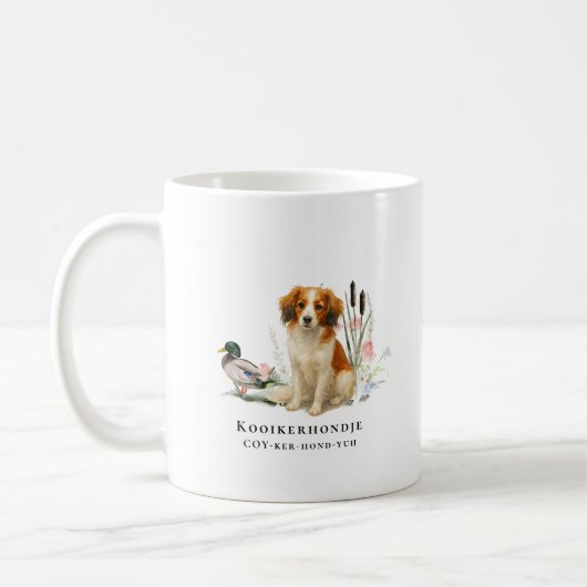 Kooikerhondje Waterverf Dog Koffiemok (Links)