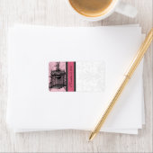  kooiroze en zwarte Stippen Etiket (Insitu)