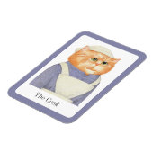 KOOK CAT 3x4 Flexibele Magneet + Tekst (Linkerzijde)