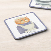 KOOK CAT Hard Plastic Onderzetters + Tekst (Linkerzijde)