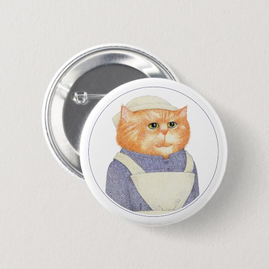 KOOK CAT Ronde Pin Button II (Voorkant /achterkant)