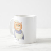 KOOK CAT Witte Mok + Tekst (Voorkant links)