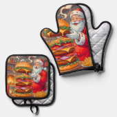 🔥 Kook, Creëer & Overwin de Keuken met Stijl! 🔥 Ovenwant & Pannenlap Set (Voorkant / Achterkant)