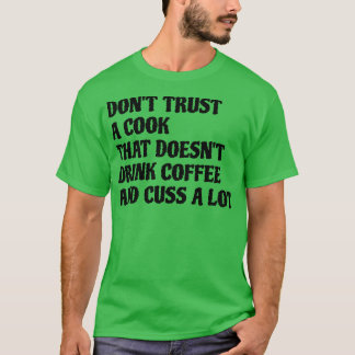 Kook die Drink koffiekop veel T-shirt