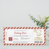 Kook- en baklessen Kerstcadeaubon Kaart (Staand voorkant)