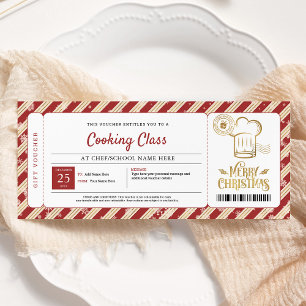 Kook- en baklessen Kerstcadeaubon Kaart