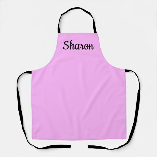 Kook en  lavendel schort (Voorkant)