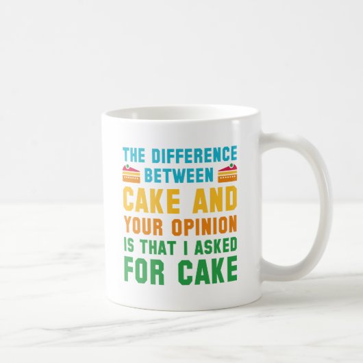 Kook en uw mening koffiemok (Rechts)