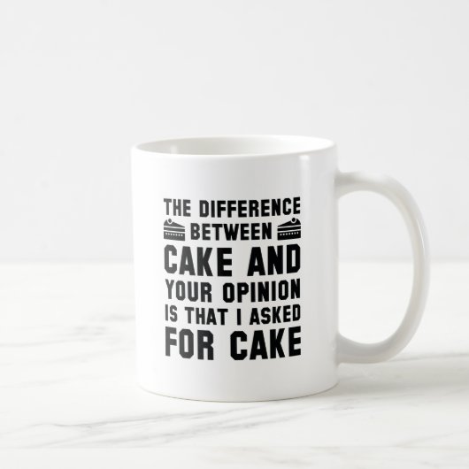 Kook en uw mening koffiemok (Rechts)