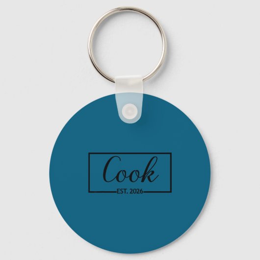 Kook Est 2026 Chef Koken Sleutelhanger (Voorkant)