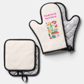 Kook goed voel goed ovenwant & pannenlap set (Voorkant / Achterkant)