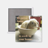 Kook het konijn niet! magneet (Voorkant / Achterkant)