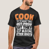 Kook Ik probeer dingen grappig te maken, zeggen ko T-shirt (Voorkant)