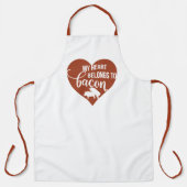 Kook in stijl Hilarisch Bacon Lover BBQ Grill Chef Schort (Voorkant)