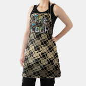 Kook in stijl Mooie Sepia Tartan Plaid Spiegel Schort (Insitu)