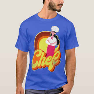 kook koken retro vintage keuken chef 145  t-shirt