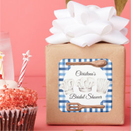 Kook Liefde Op Shower Favor Sticker