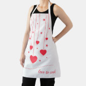 Kook met liefde all-over print schort (Insitu)