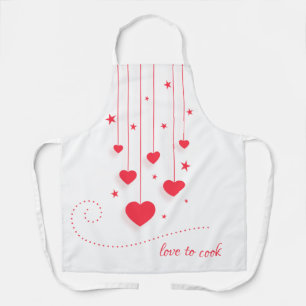 Kook met liefde all-over print schort