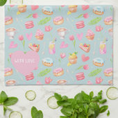 Kook met liefde. All-Over Print Schort Theedoek (Gevouwen)