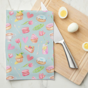 Kook met liefde. All-Over Print Schort Theedoek