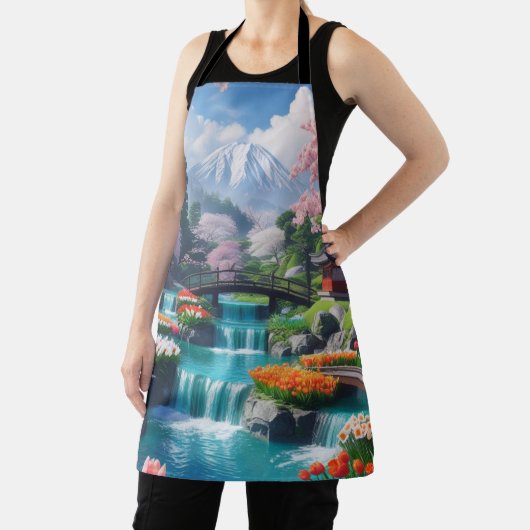 Kook met rust - Serene Mountain Garden Schort (Insitu)