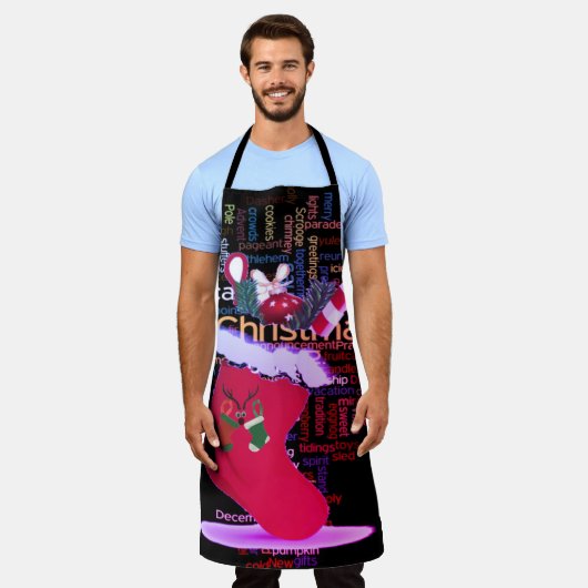 Kook op Kerstmis: Chef's Special Day Schort (Gedragen)
