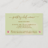 Kook Recept Whisky Ingrediënten Groen Visitekaartje (Achterkant)