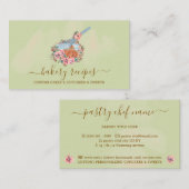 Kook Recept Whisky Ingrediënten Groen Visitekaartje (Voorkant / Achterkant)