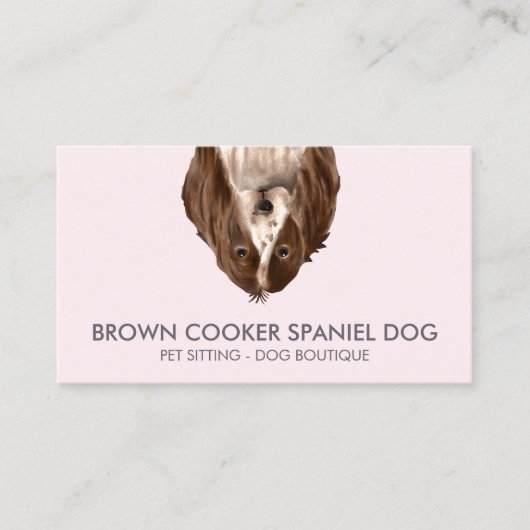 Kook Spaniel Hond Visitekaartje (Voorkant)