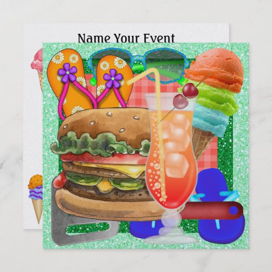 Kook uit - BBQ! SRF Kaart (Voorkant / Achterkant)