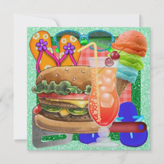 Kook uit - BBQ! SRF Kaart (Voorkant)