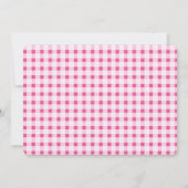 Kook verjaardagsfeestje recept roze kaart (Achterkant)