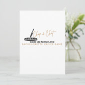 Kook wat liefde Bachelorette party Game Kaart (Staand voorkant)