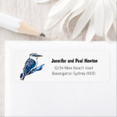 Kookaburra-adreslabel Etiket (Insitu)